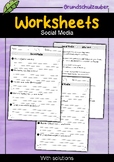 Social Media | Worksheets with Questions + Answers | English