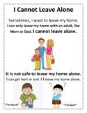 I Cannot Leave my Home Alone Social Story