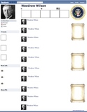 Woodrow Wilson Presidential Fakebook Template