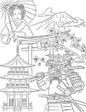 Feudal Japan Coloring Page
