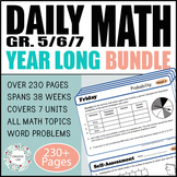 SPIRAL DAILY MATH - All Year Round - Grades 5-7 