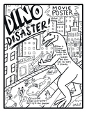 Dinosaur Disaster Movie Poster Example/Process/Criteria Elementary Art Handout