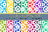 100 Geometric Patterns,Digital paper,Geometric Background,Colorful pattern -53