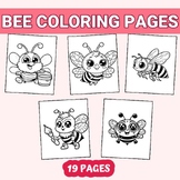 Explore Nature with Adorable Printable Bee Coloring Pages PDF!