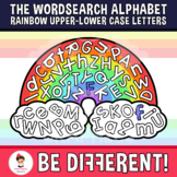 Wordsearch Alphabet Upper-Lower case Letters Rainbow Clipart Saint PatrickÂ¡Ã¤s Day