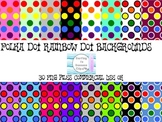 Polka Dot Rainbow Dot Backgrounds