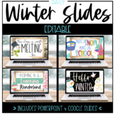 Daily | Winter | PowerPoint | Google | Slides | Slideshow Template | Editable