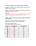 Applying Systems of Linear Equations to Real-World Problems