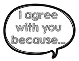 Math Accountable Talk Sentence Starters