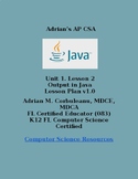 Adrian's AP CSA | Output in Java | Lesson Plan | High School | U1L2