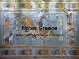 Notes Greece Minoan and Mycenaean Civilization
