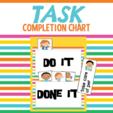 Task Completion Charts for home/school/daycare with 55 personalized tasks