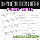 Comparing And Ordering Integers Guided Notes And Worksheet - TPT