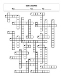 35 Answer Invasion in Science Fiction Literature and Film Crossword with Key
