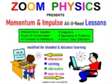 ZOOM PHYSICS: MOMENTUM, IMPULSE, LAW OF CONSERVATION Review Q&A Test Prep!