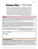 Invisible Man (Ellison) Unit Handout/Plan Document for Students and Parents