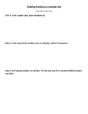 Ordering Fractions on a Number Line