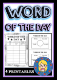 WORD OF THE DAY - MATHS [PRINTABLE]