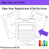 New Year Resolution and Reflection flags (with BONUS acrostic poem)