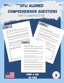 UFLI Aligned Comprehension Questions: Lessons 63-68 American Spelling