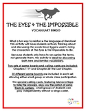 The Eyes & The Impossible vocabulary bingo