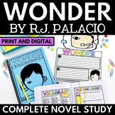 Wonder Novel Study Unit - Reading Comprehension Questions - Wonder Activities