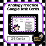 Analogy Practice Google Slides Task Cards