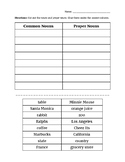 Common & Proper Noun Sort