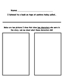 Listening Response Sheet for Characters