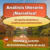 AnÂ¨Â¢lisis literario: ?La narrativa! Novela y cuento Â¨C Actividades adolescentes