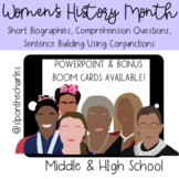 Celebrating Women's History Month in March: BOOM CARDS? & PowerPoint
