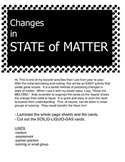 Changes in State of Matter -Solid Liquid Gas