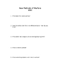 WWI New Methods of Warfare Guided Notes