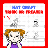 Hat Craft Trick-or-Treater Coloring Activity for Kids