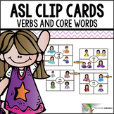 American Sign Language ASL Clip Cards - Core Words and Verbs