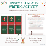 Christmas Creative Writing Activity with Christmas Literary Device Flashcards