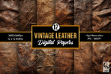 Vintage Leather Texture Backgrounds