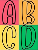 Uppercase Alphabet Posters - Bold and Bright