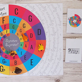 Key Signature Intermediate Music Theory Game - Signature Spiral