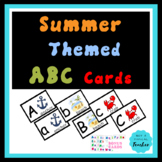 Summer Themed Alphabet Flashcards