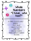 Whole Number "I have...who has?" - VA 5th Grade Math SOL