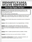 Pennsylvania State History Biography Report