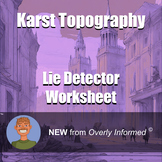 Karst Topography Lie Detector Worksheet