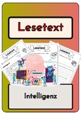 German Reading Comprehension Â¨C Intelligenz - Lesetext mit Fragen + L?sung