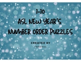 1-10 ASL New Year's Number Order Puzzles