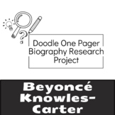 BeyoncÂ¨Â¦ One Pager Biography Research Project