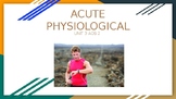 Unit 3 AOS 2 - Acute Physiological Responses