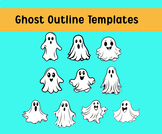 Ghost Outline Templates - Ghost Bulletin Board, Clup Art