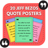 20 Jeff Bezos Posters for High School Bulletin Boards | Business Classroom Decor