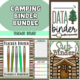 Camping Binder Bundle (Sub Binder, Teacher Binder, Student Data Binder)